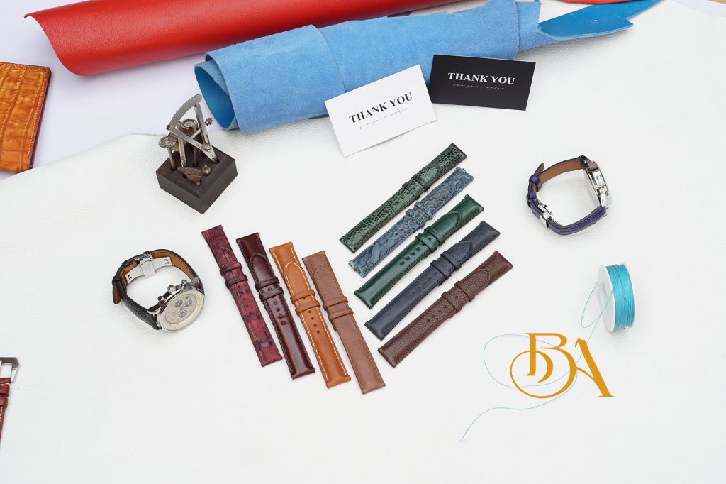 Dây da đồng hồ handmade