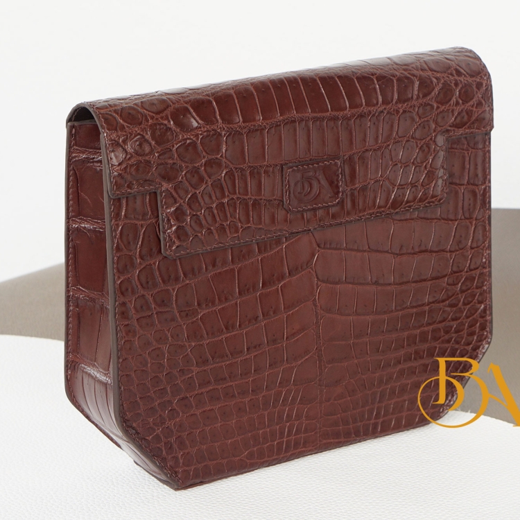 Clutch cầm tay da cá sấu nhập khẩu, túi da nam Handmade cao cấp CTB021