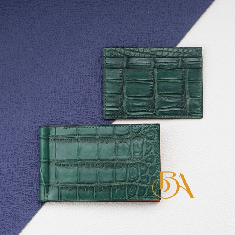 Ví handmade mini da cá sấu cao cấp