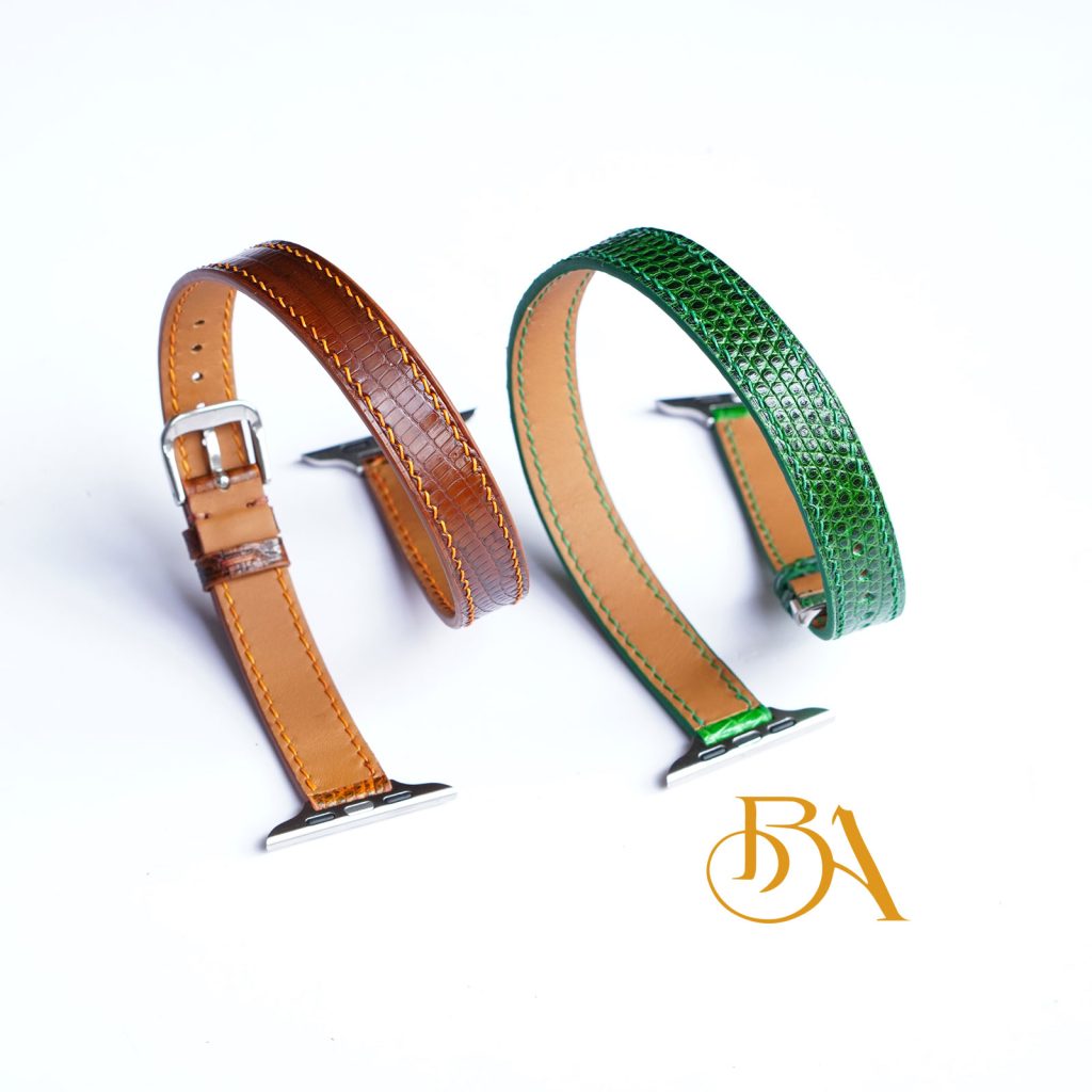 Dây handmade da kỳ đà cho Apple watch