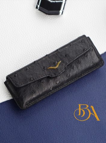 Bao da đà điểu nhập khẩu chế tác handmade cho Vertu Signature LC116