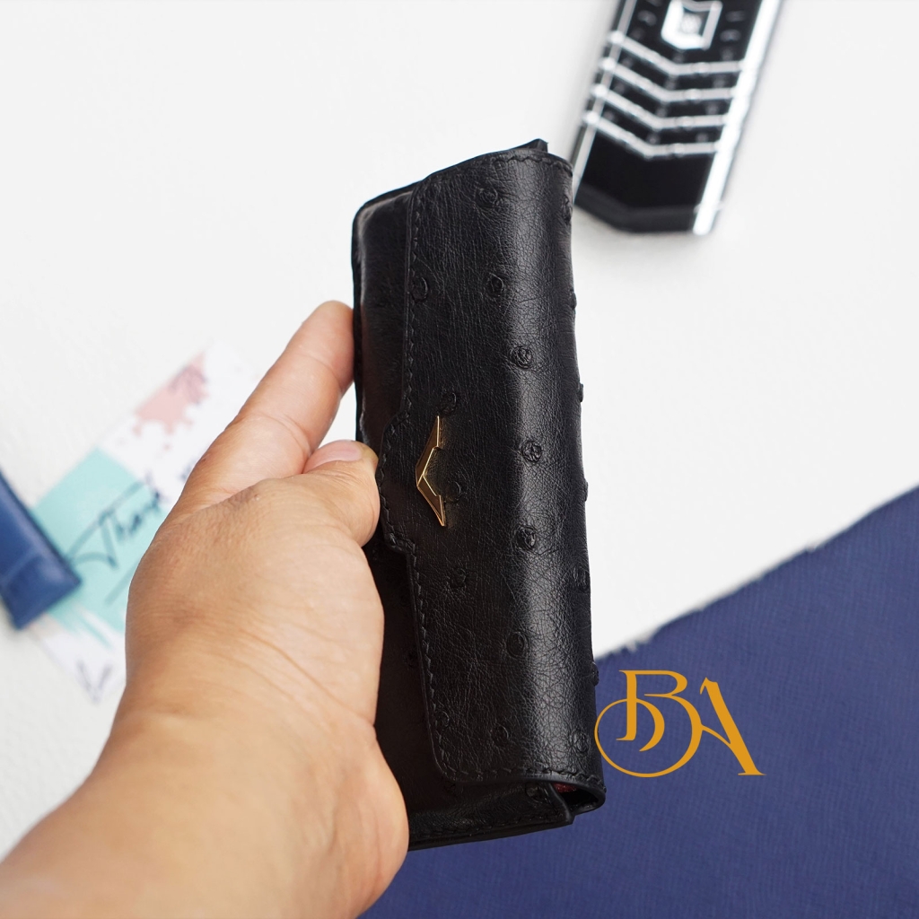 Bao da đà điểu handmade