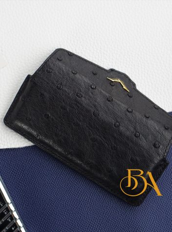 Bao da đà điểu nhập khẩu chế tác handmade cho Vertu Signature LC116