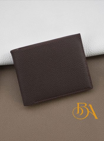 Ví da bê Togo nhập khẩu chế tác Handmade cho nam CWL162