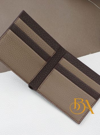 Ví da bê Togo nhập khẩu chế tác Handmade cho nam CWL162