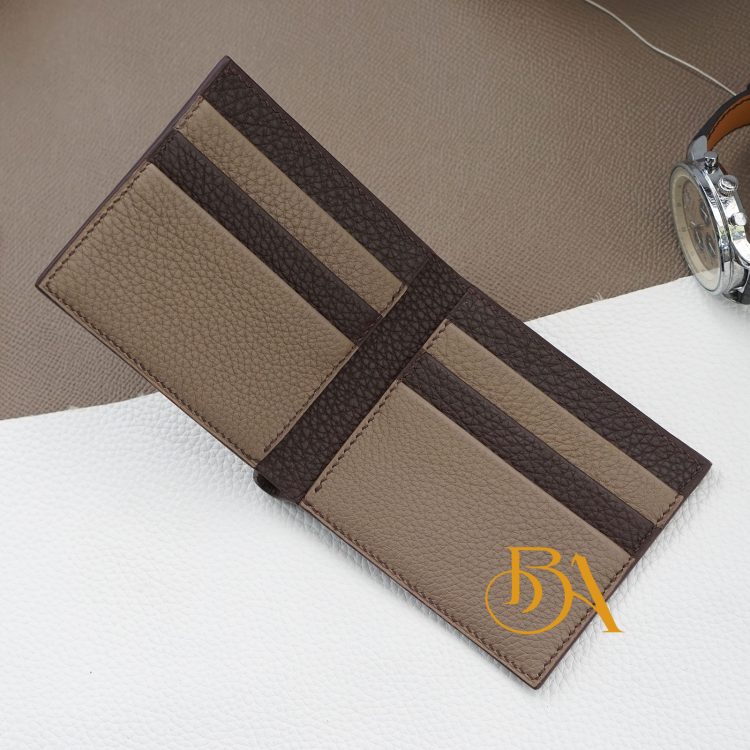 Ví da bê Togo nhập khẩu chế tác Handmade cho nam CWL162