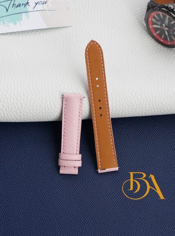 Dây đồng hồ da dê Relma màu hồng nhạt GO109