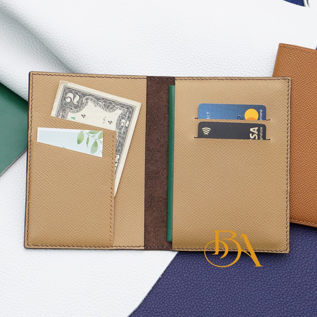 Bao hộ chiếu da Epsom handmade
