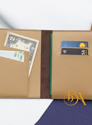Bao da passport, ví hộ chiếu da bê Epsom nhập khẩu LPP02