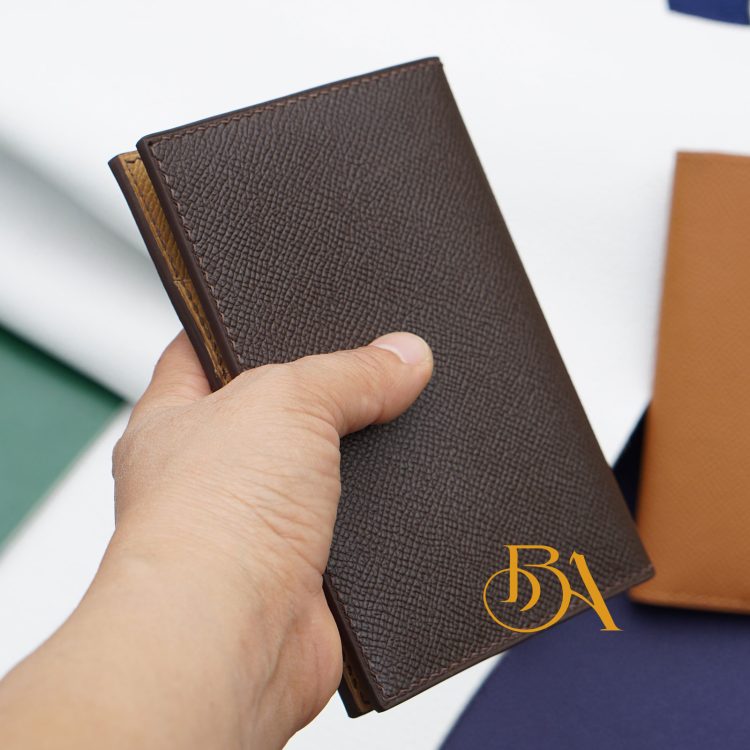 Bao da passport, ví hộ chiếu da bê Epsom nhập khẩu LPP02