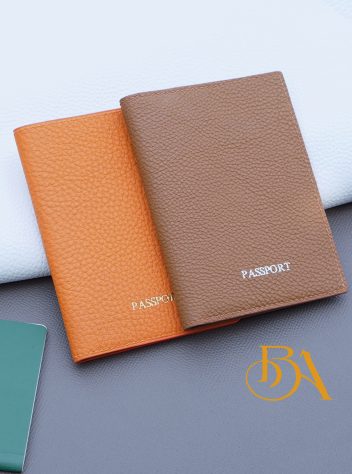 Bao da hộ chiếu handmade, ví passport da bê Togo Pháp LPP04