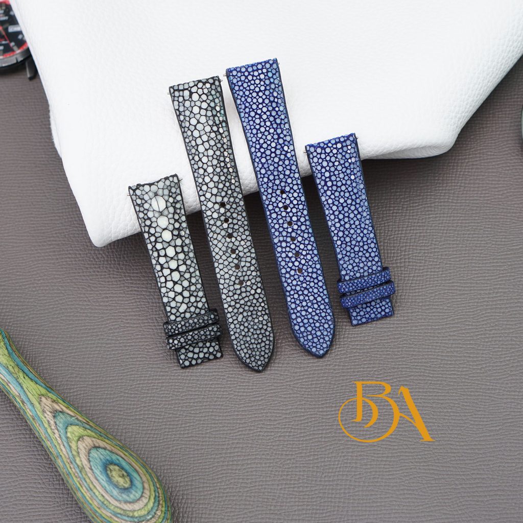 Dây đồng hồ da cá đuối handmade